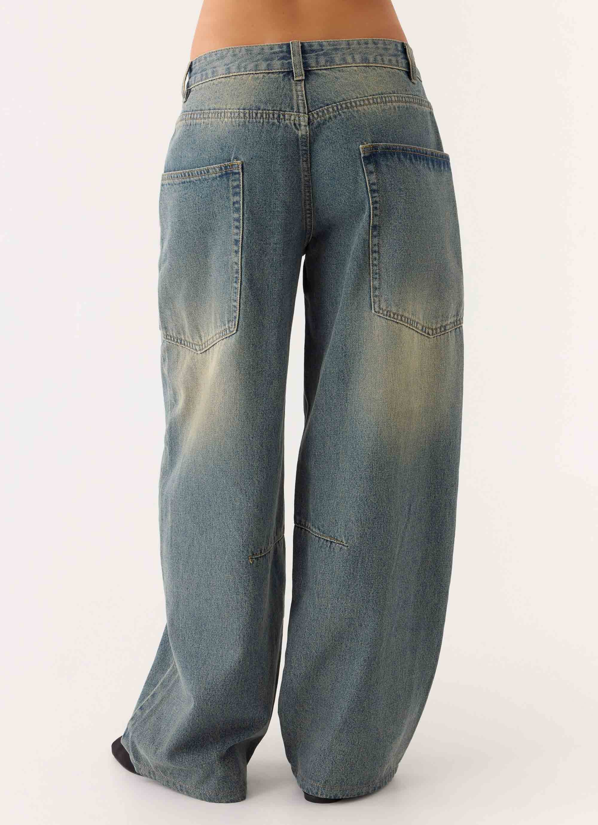 Joseph Low Rise Denim Jeans - Vintage Wash Blue