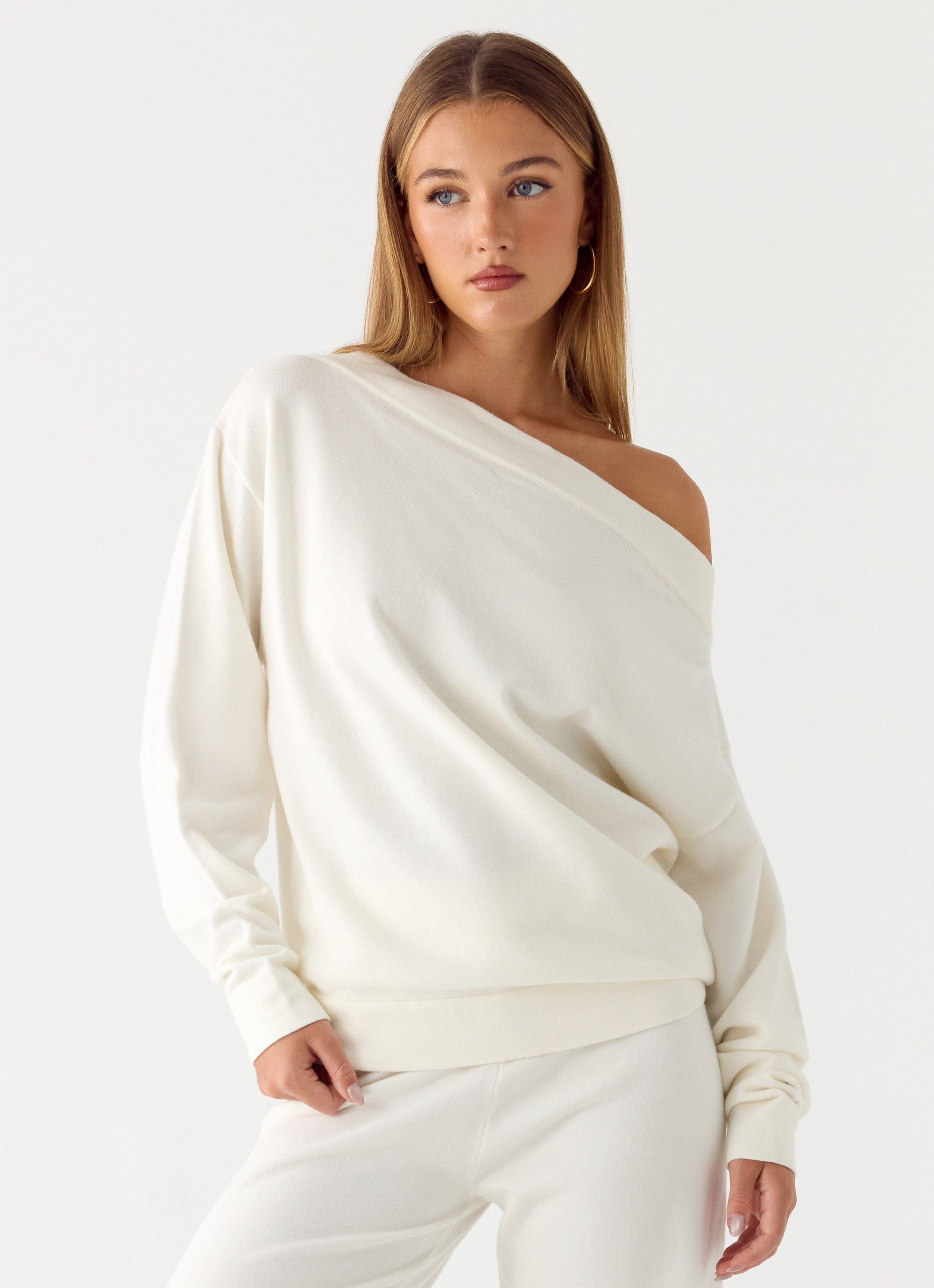 Sherlee Knit Sweater - White